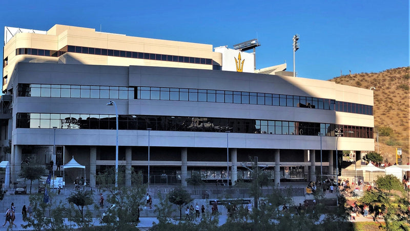 Mountain America Stadium in Tempe, Arizona, on a game day