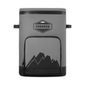 Load image into Gallery viewer, Gray backpack cooler straight on from the front, side grab handles out