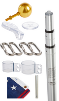 Load image into Gallery viewer, EZPOLE Liberty Telescoping Flagpole, 17 or 21 ft