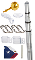 Load image into Gallery viewer, EZPOLE Liberty Telescoping Flagpole, 17 or 21 ft