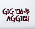 Load image into Gallery viewer, Tailgated Co. Gig 'Em Aggies Letter Acrylic Block Shelfie