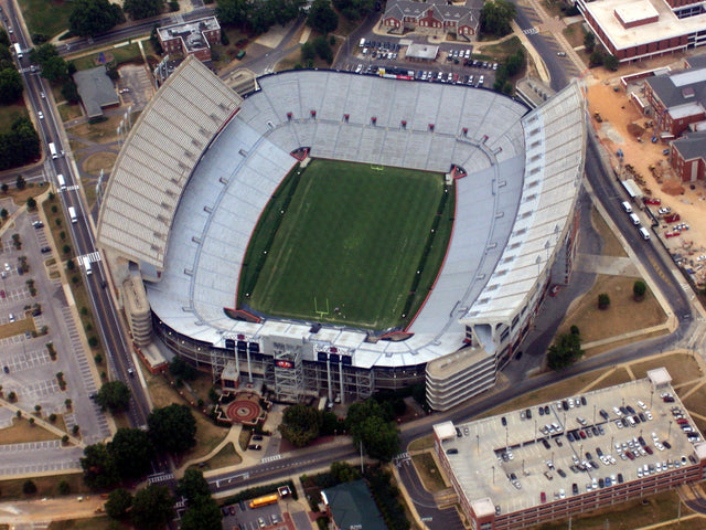 Jordan-Hare Stadium in Auburn from the air
