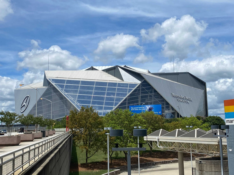 Mercedes-Benz Stadium in downtown Atlanta
