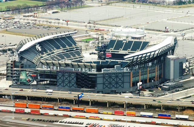 Lincoln Financial Field in South Philadelphia, seen from the air