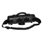 Black Bazooka Party Bar MINI tube speaker with a carry handle and shoulder strap