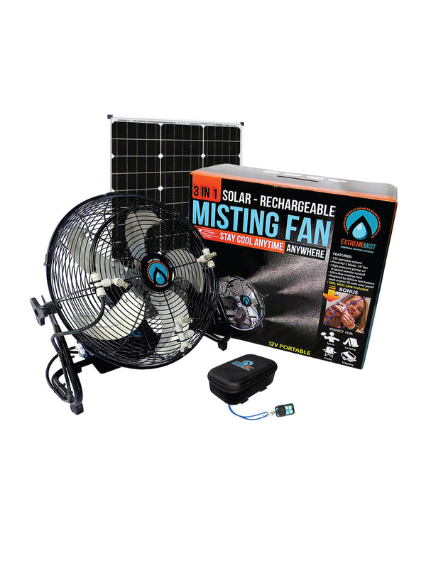 ExtremeMist 270 PSI solar misting fan