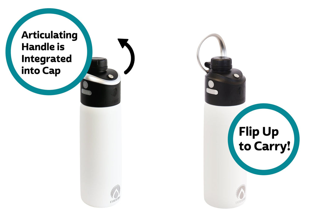GoMist Rechargeable Misting Water Bottle, Insulated, 25 or 40 oz