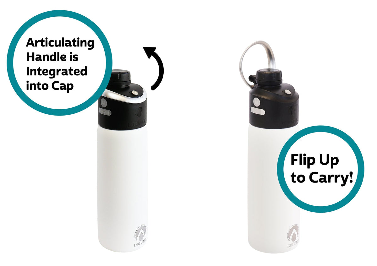 GoMist Rechargeable Misting Water Bottle, Insulated, 25 or 40 oz