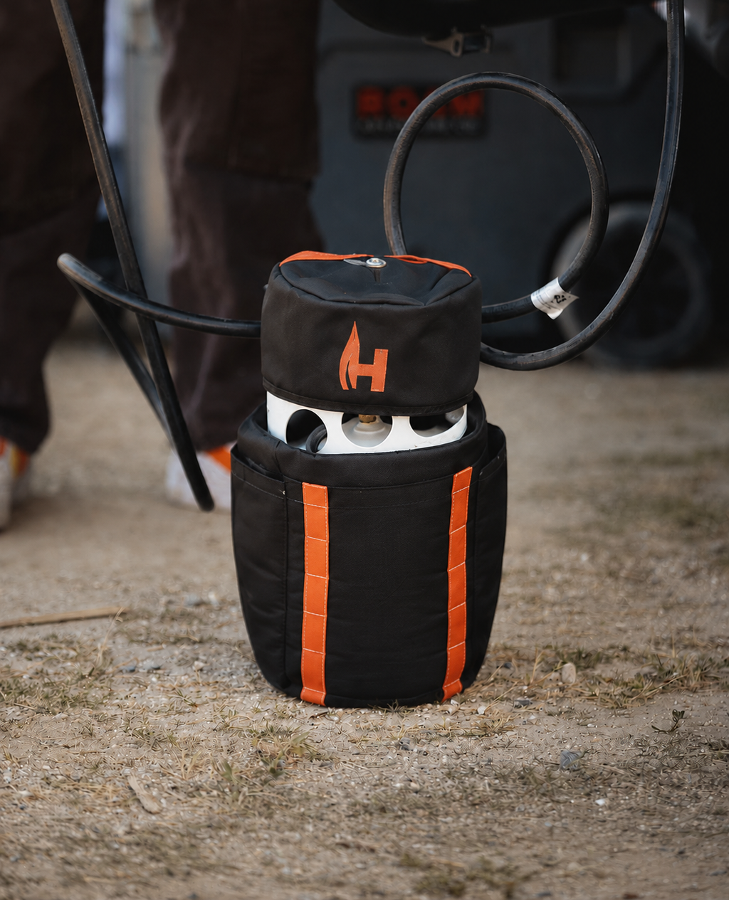 HitchFire 5LB Refillable Propane Tank with Optional Carrying Case