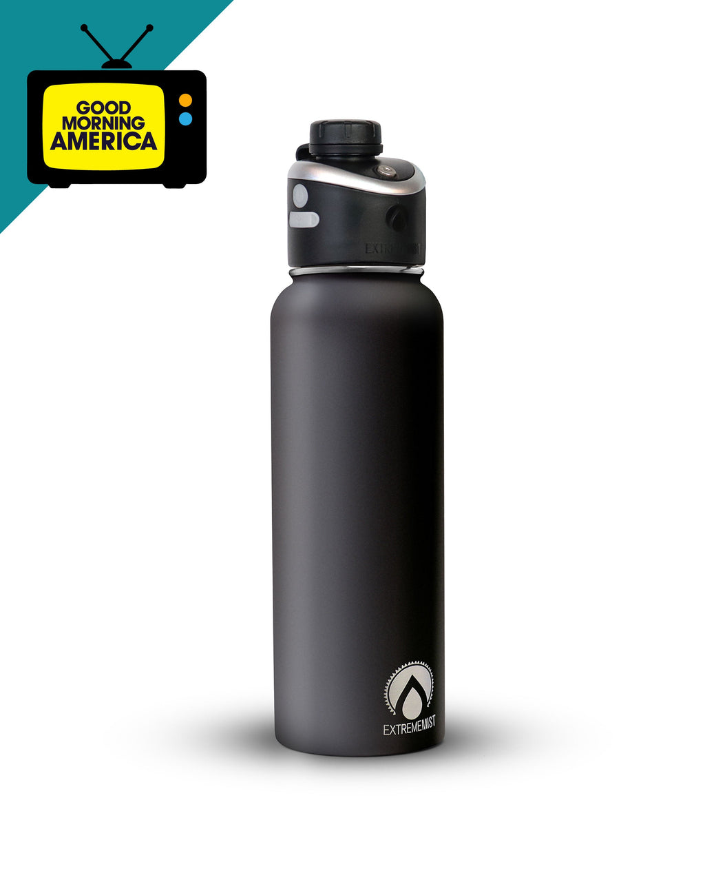 GoMist Rechargeable Misting Water Bottle, Insulated, 25 or 40 oz