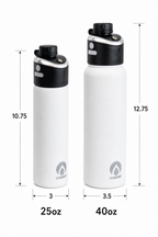 GoMist Rechargeable Misting Water Bottle, Insulated, 25 or 40 oz