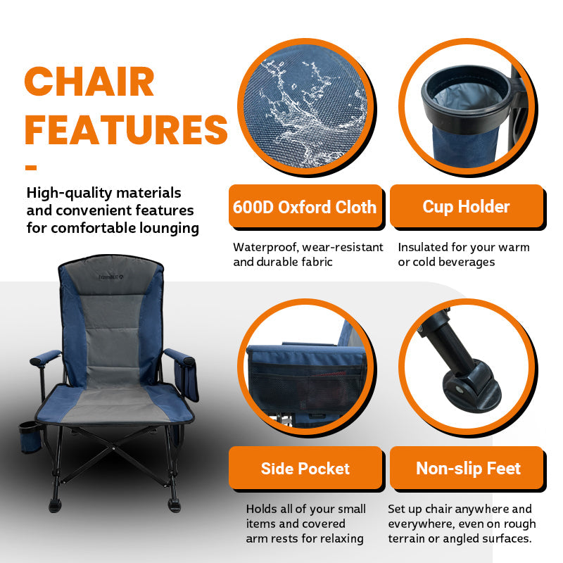 ExtremeMIST Heated Camping Chair with 20,000mAh Power Bank