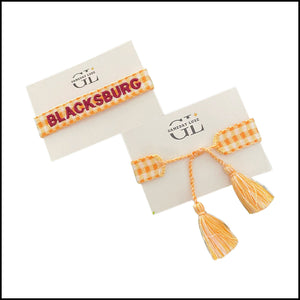 Blacksburg Team Tassel Bracelet by Gameday Luxe