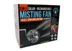 ExtremeMist 3-in-1 Misting Fan, 170 PSI, Solar Rechargeable, with 16 ft Mist Line