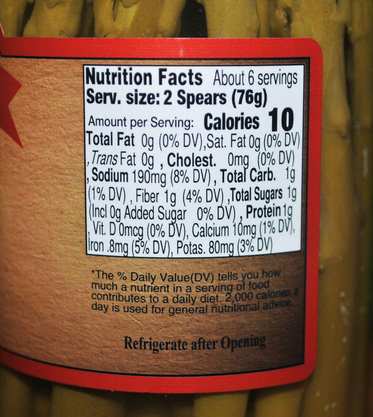 Old-Fashioned Pickled Asparagus, 16 oz