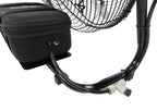 ExtremeMist Pro Misting Fan, 270 PSI, Solar Rechargeable, with 16 ft Mist Line