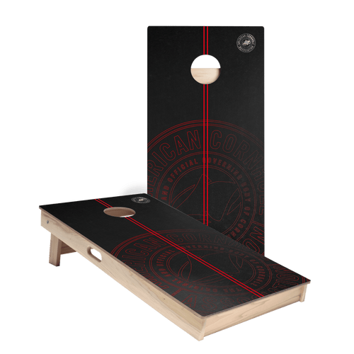 ACA Star Logo Red Stripes Cornhole Boards, set of two