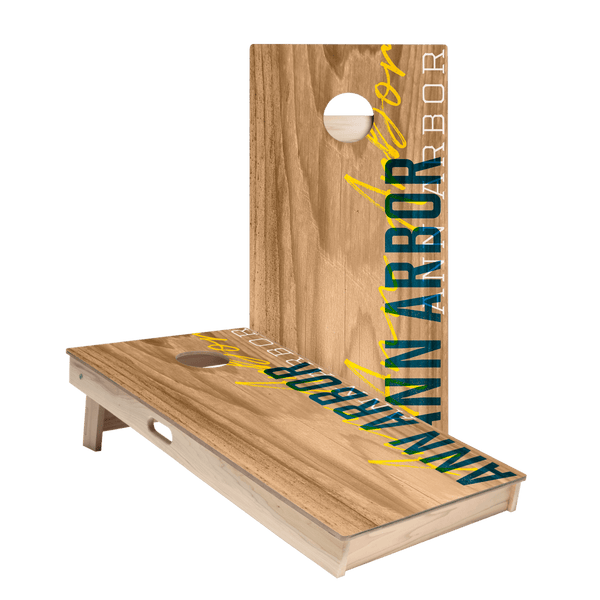 ACA Star Ann Arbor Campus Gameday Cornhole Boards, set of two