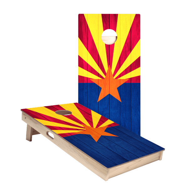ACA Star Arizona Flag Cornhole Boards, set of two