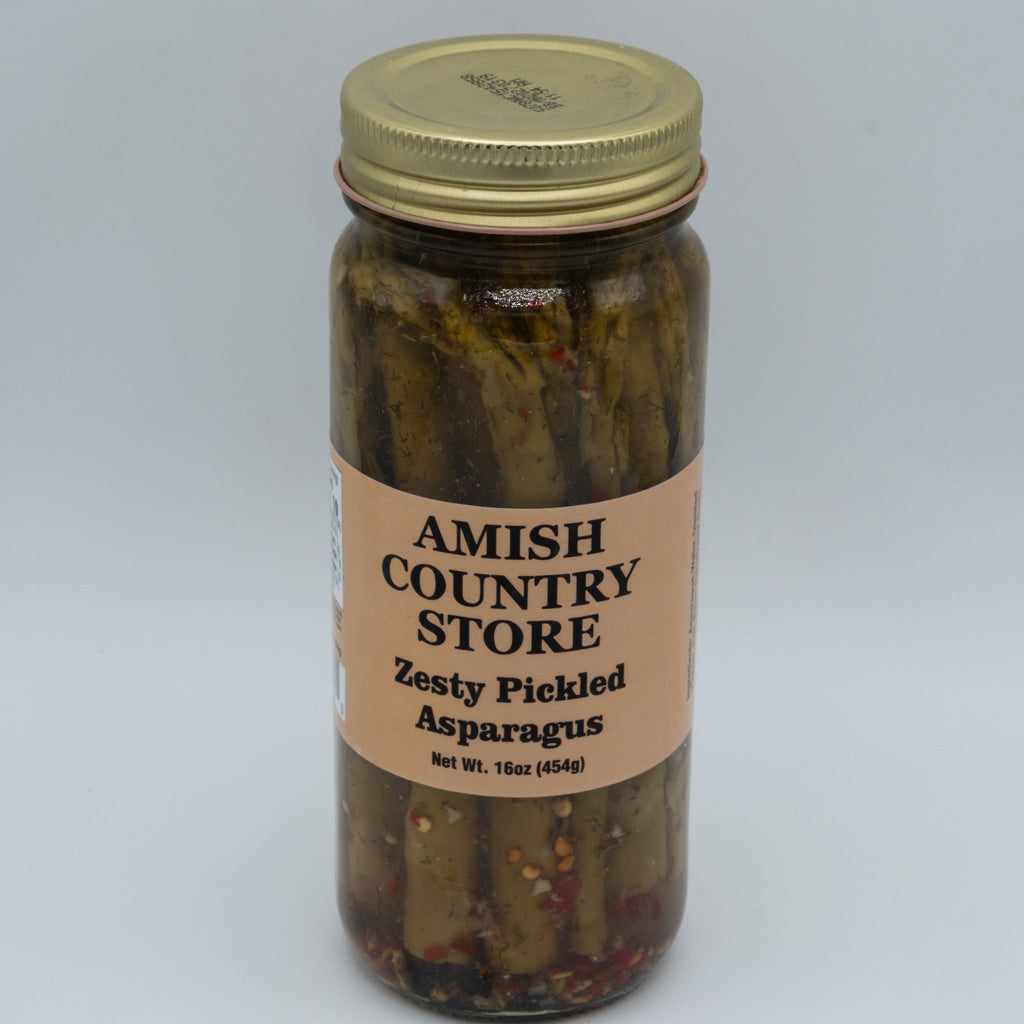 Amish Country Store Zesty Pickled Asparagus, 16 oz