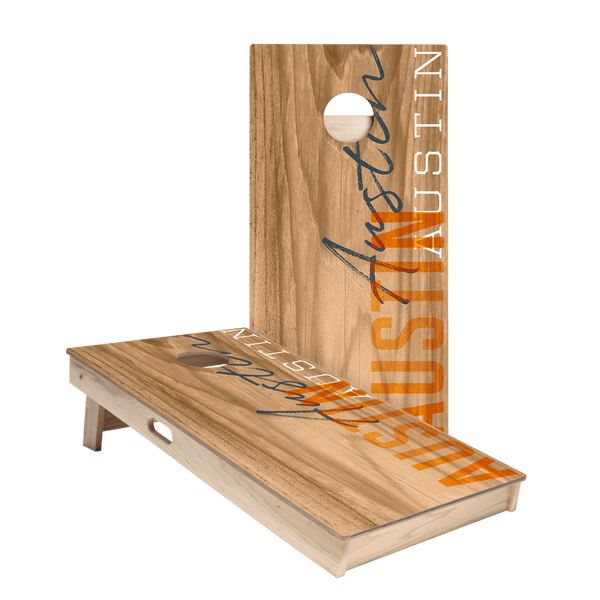 ACA Star Austin Campus Gameday Cornhole Boards, set of two
