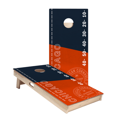 ACA Star Chicago Gameday Stadium Cornhole Boards, set of two
