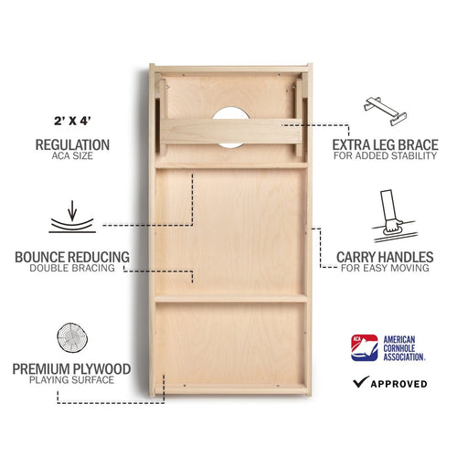 ACA Cincinnati Gameday Stadium Cornhole Boards, additional view