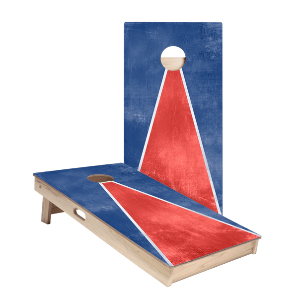 ACA Star Classic Triangle Red, White and Blue Cornhole Boards, set of two