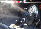 ExtremeMist 3-in-1 Misting Fan, 170 PSI, Solar Rechargeable, with 16 ft Mist Line