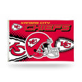 Kansas City Chiefs 3x5 flag, Helmet design, with metal grommets