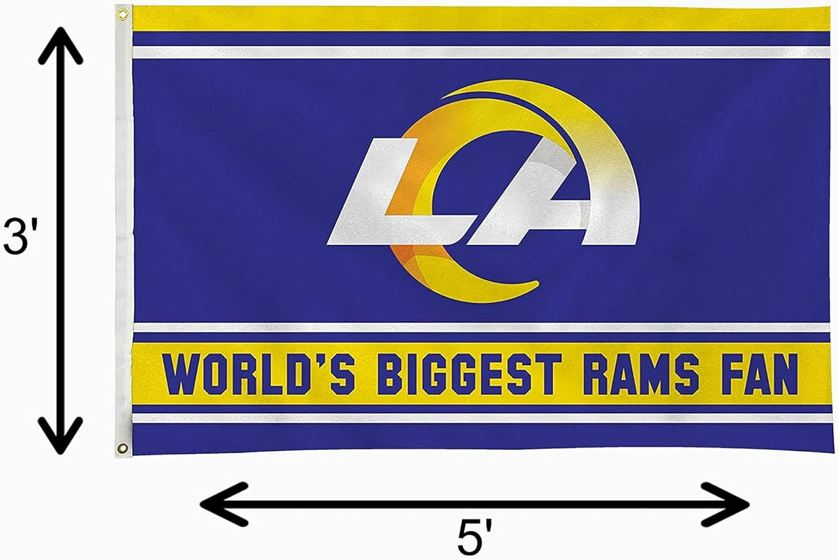 Los Angeles Rams 3x5 Flag, World's Biggest Fan