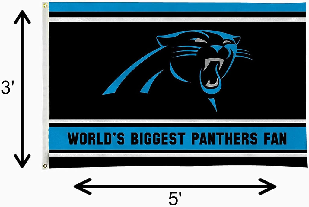 Carolina Panthers 3x5 Flag, World's Biggest Fan