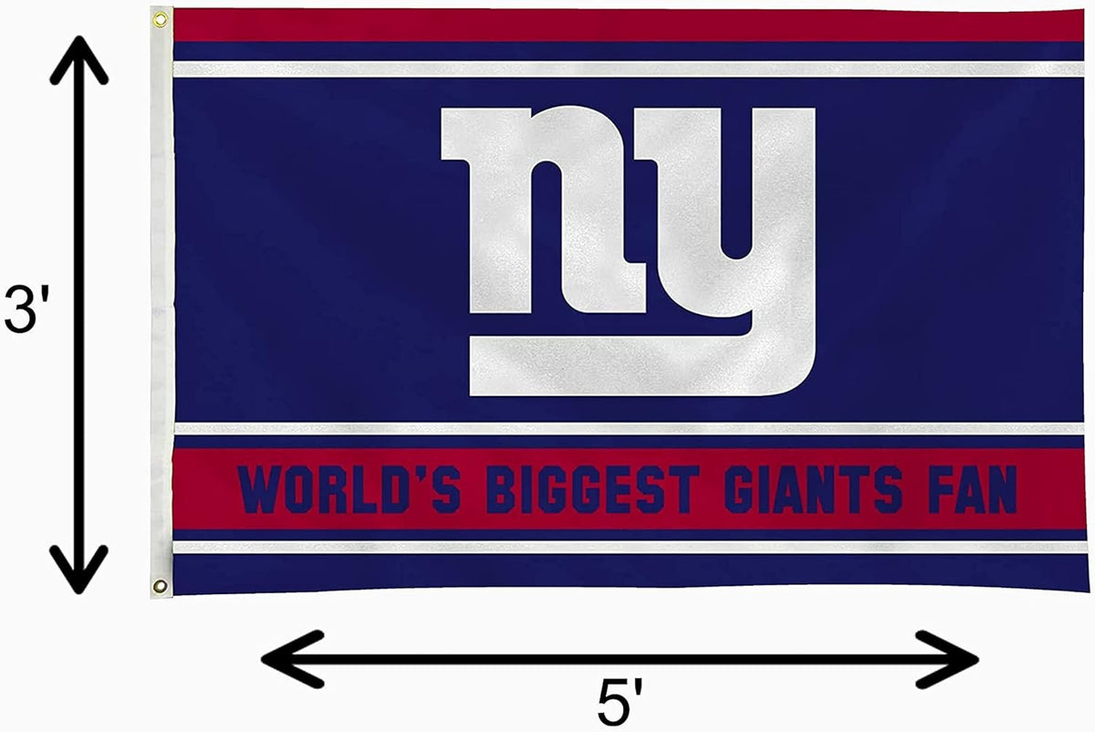 New York Giants 3x5 Flag, World's Biggest Fan