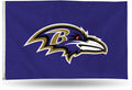 Baltimore Ravens 3x5 flag, Logo design, with metal grommets