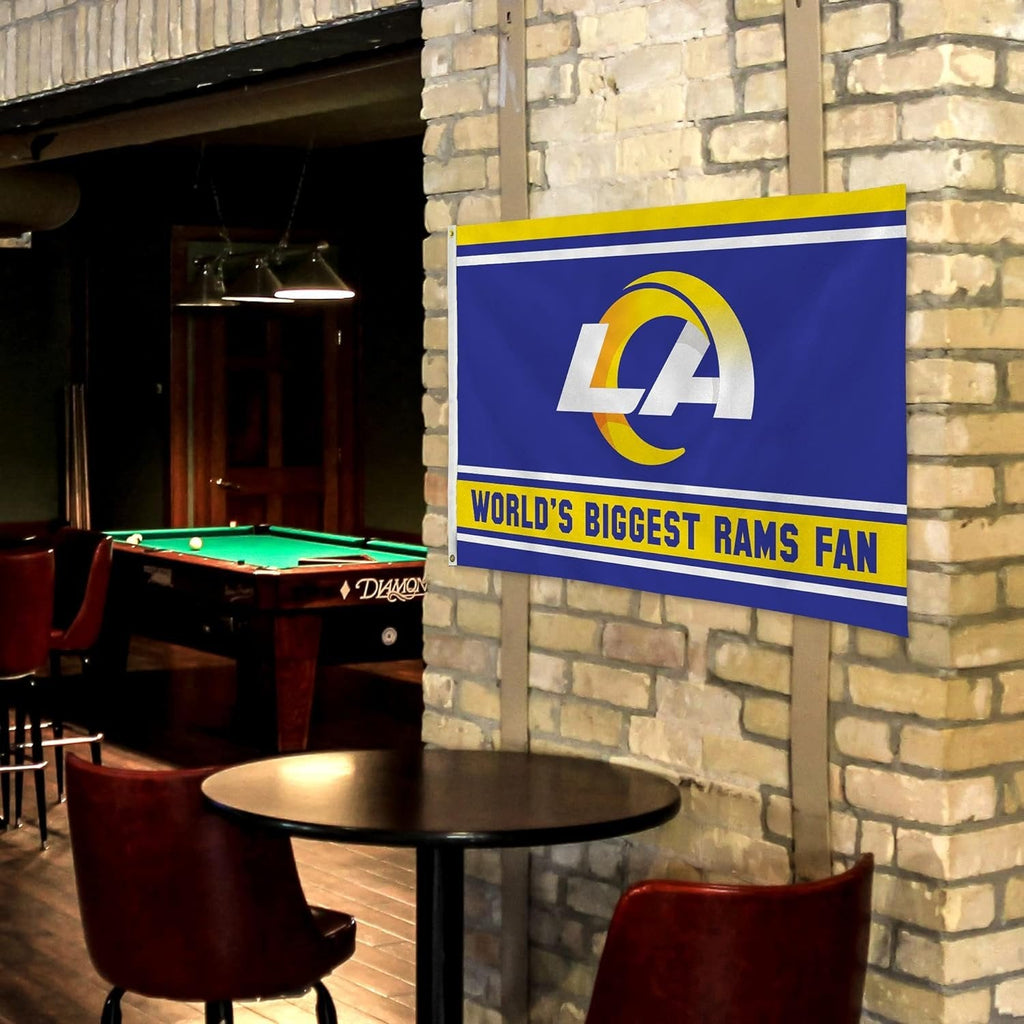 Los Angeles Rams 3x5 Flag, World's Biggest Fan