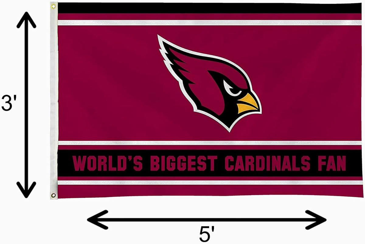 Arizona Cardinals 3x5 Flag, World's Biggest Fan