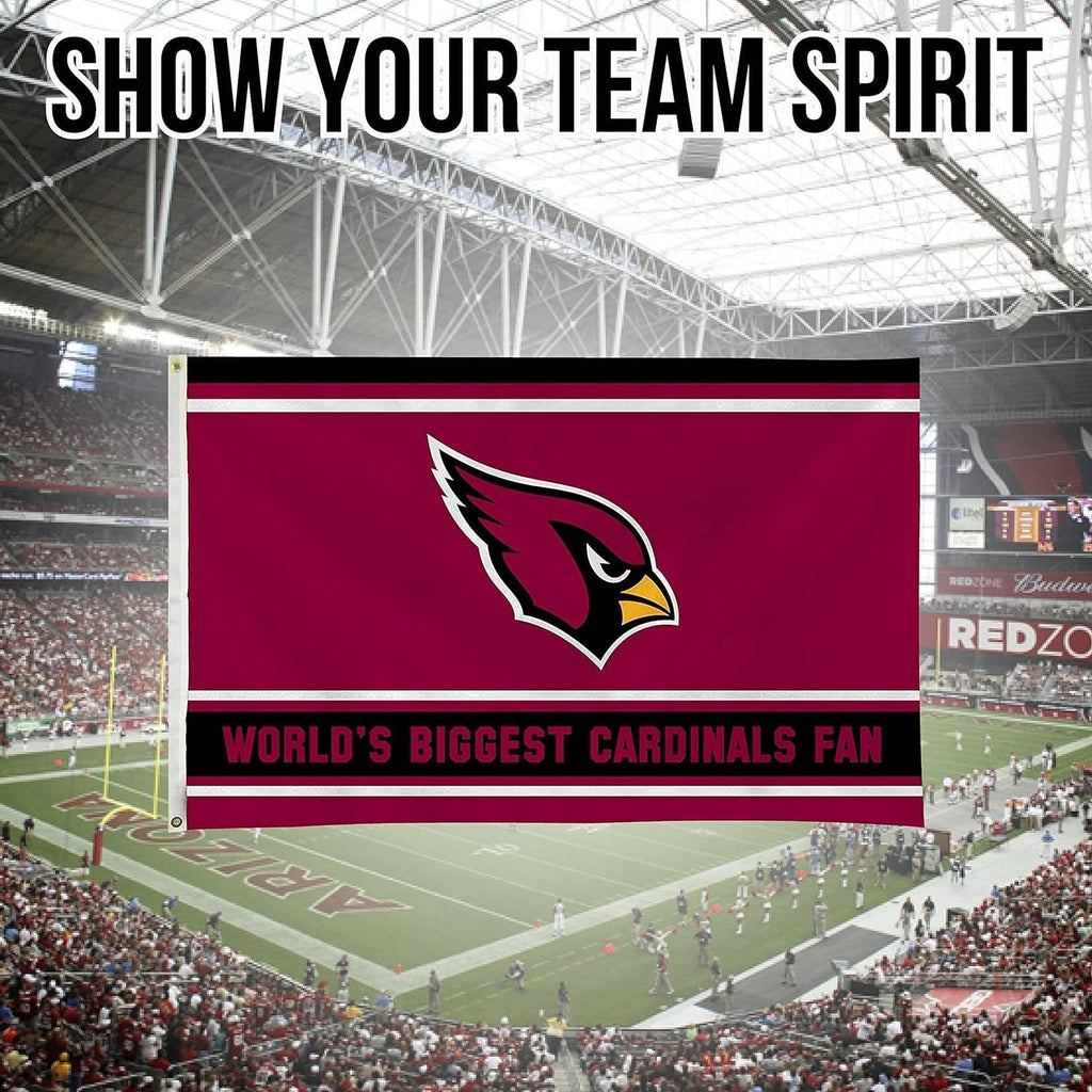 Arizona Cardinals 3x5 Flag, World's Biggest Fan