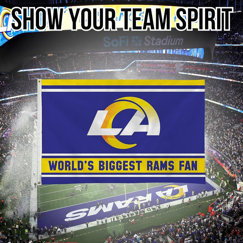 Los Angeles Rams 3x5 Flag, World's Biggest Fan