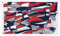 New England Patriots 3x5 flag, XFit design, with metal grommets