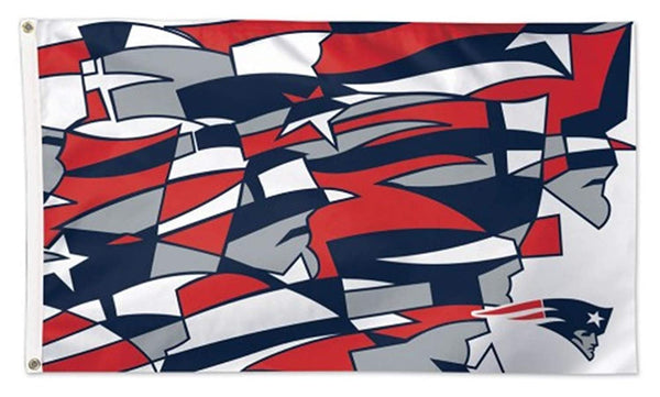 New England Patriots 3x5 flag, XFit design, with metal grommets