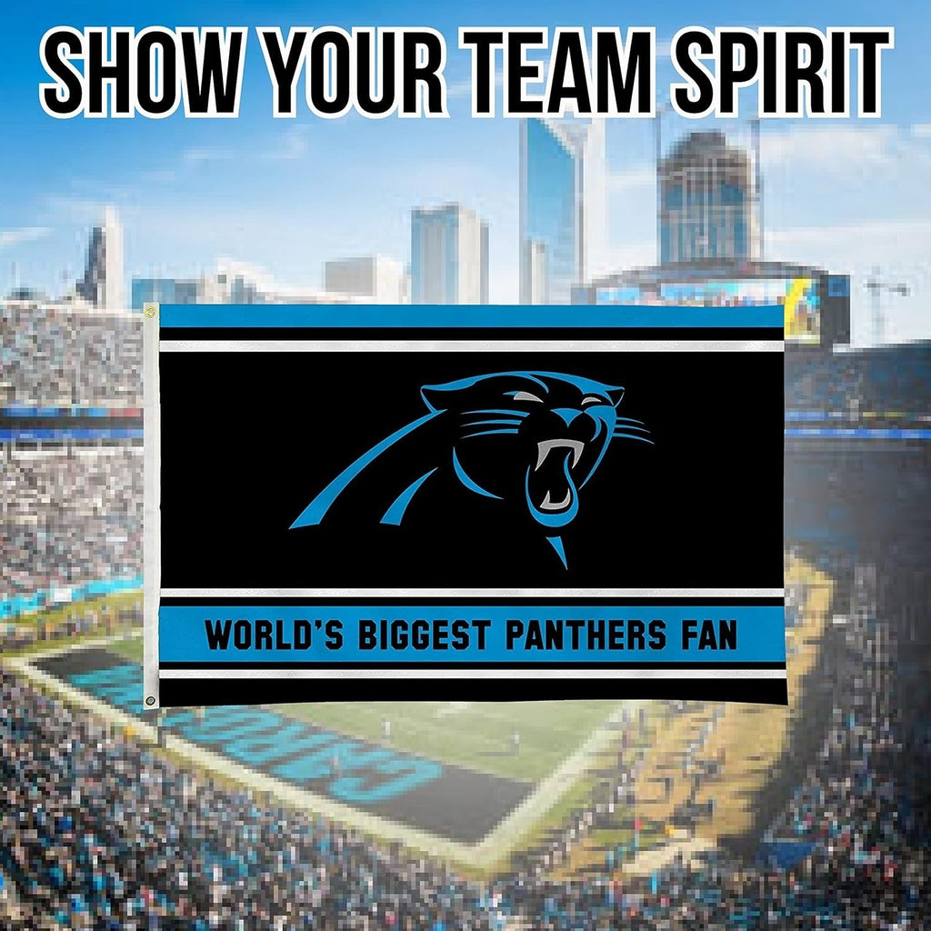 Carolina Panthers 3x5 Flag, World's Biggest Fan