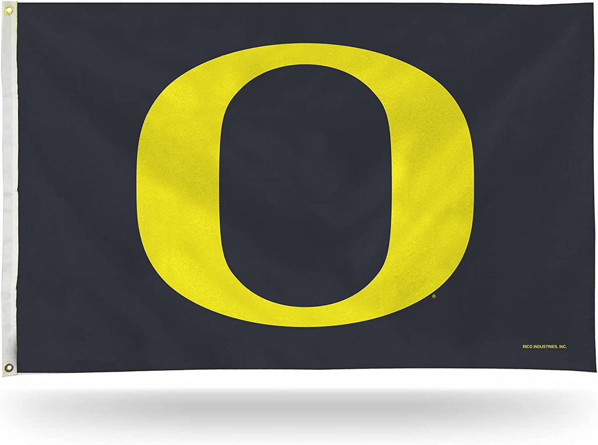 Oregon Ducks 3x5 flag, Grey design, with metal grommets