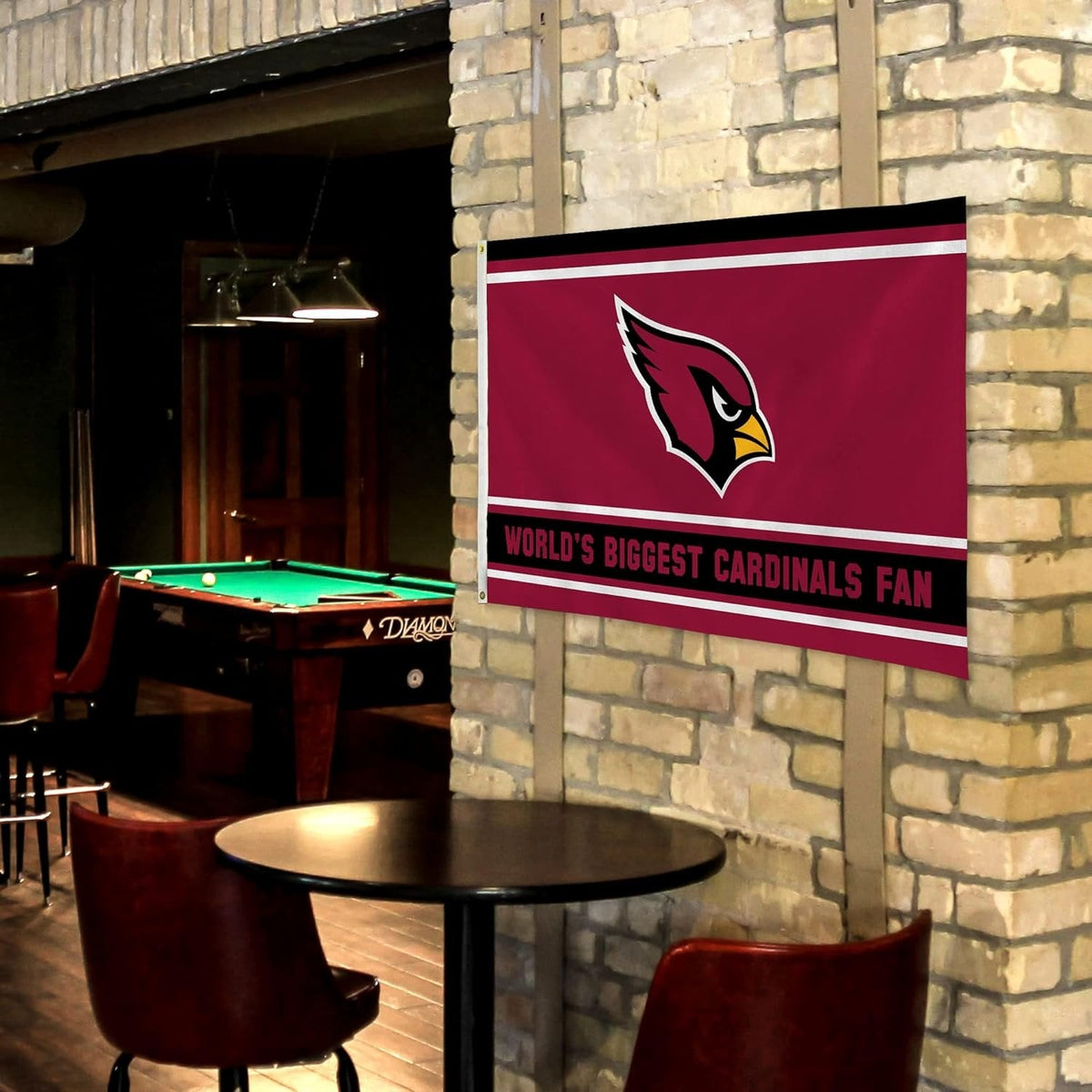 Arizona Cardinals 3x5 Flag, World's Biggest Fan