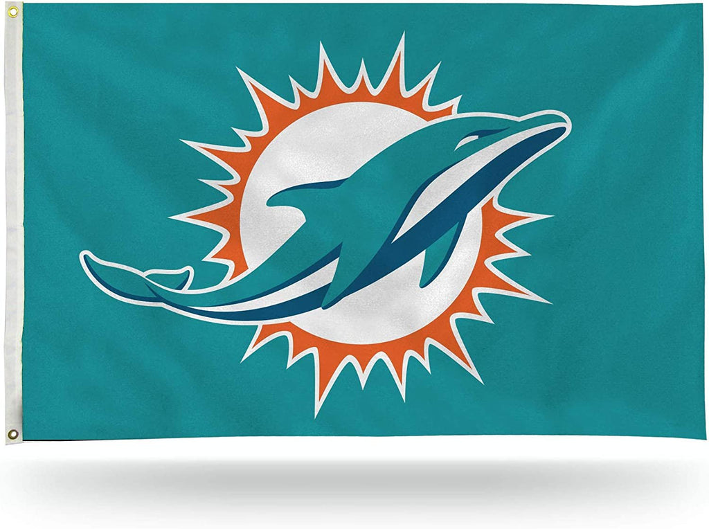 Miami Dolphins 3x5 flag, with metal grommets