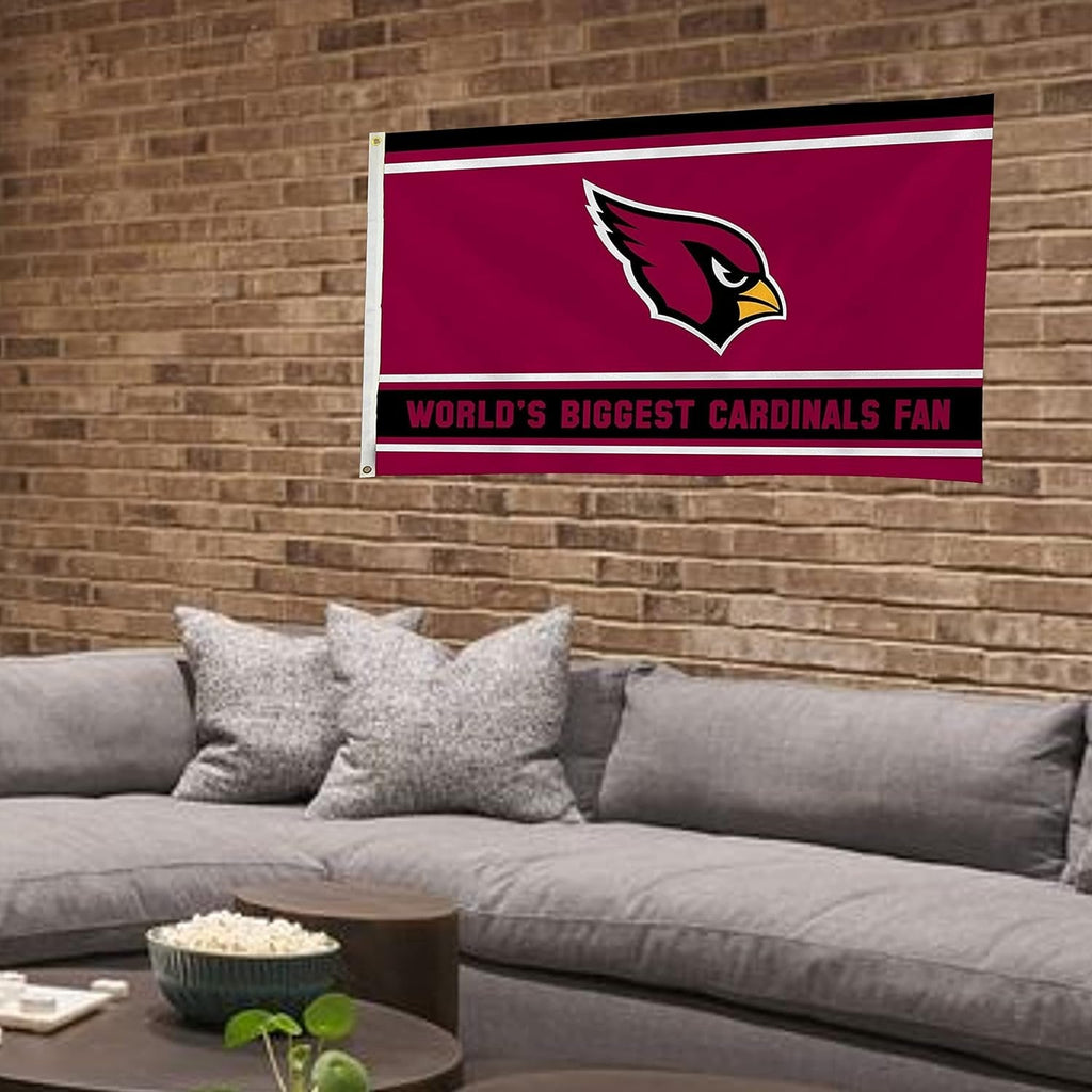 Arizona Cardinals 3x5 Flag, World's Biggest Fan