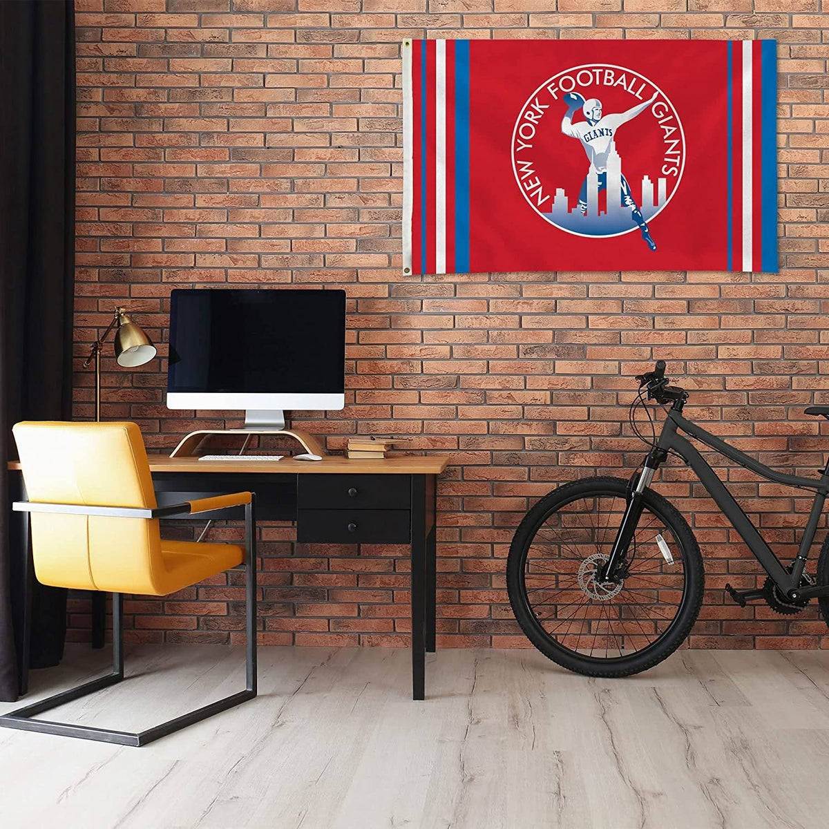 New York Giants 3x5 Flag, Retro Logo