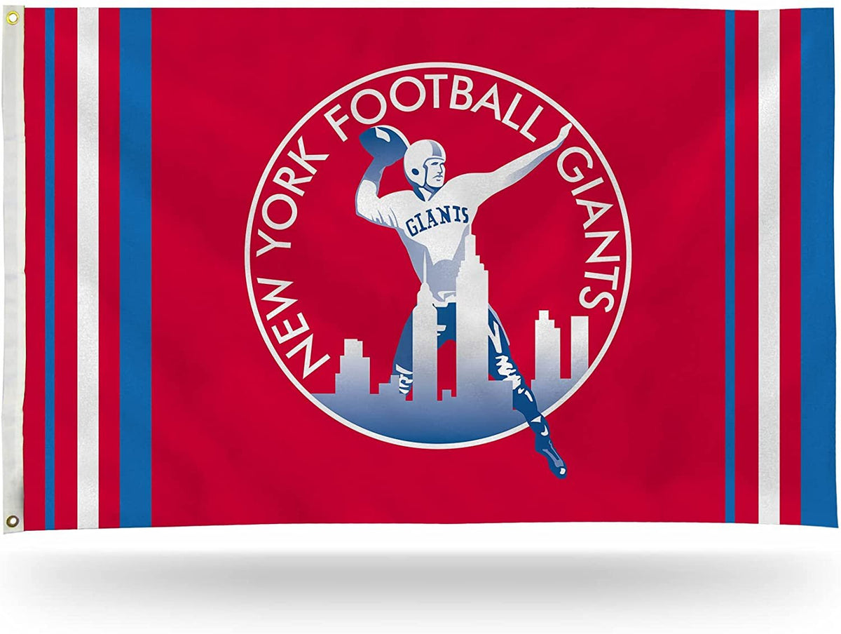 New York Giants 3x5 flag, Retro Logo design, with metal grommets