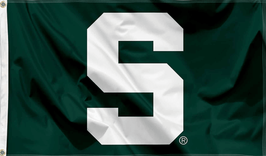 Michigan State University Spartans Flag
