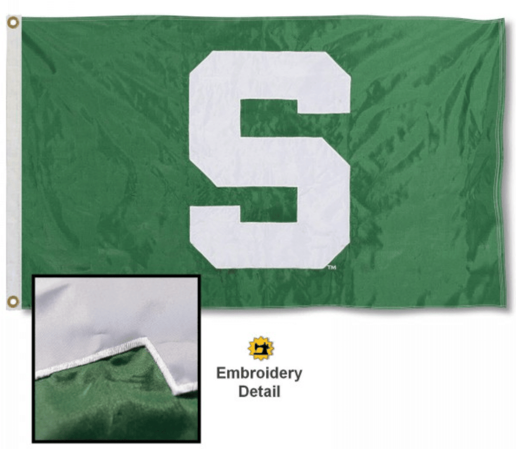 Michigan State University Spartans Flag