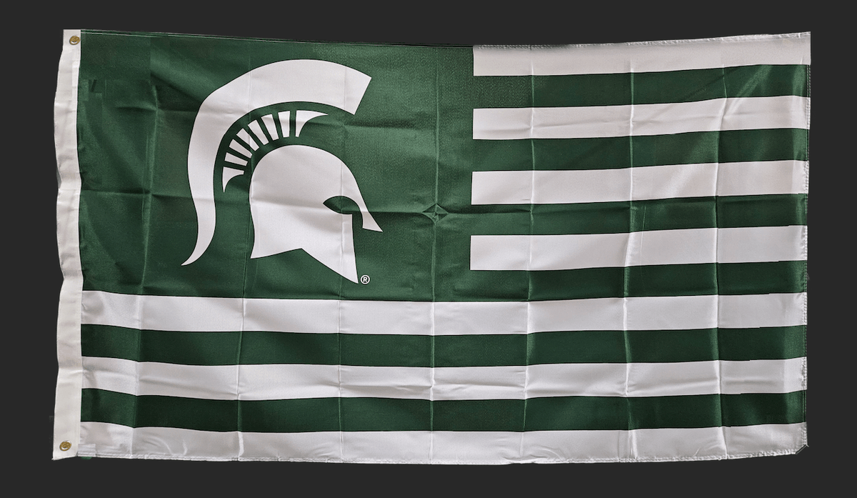 Michigan State University Spartans Flag